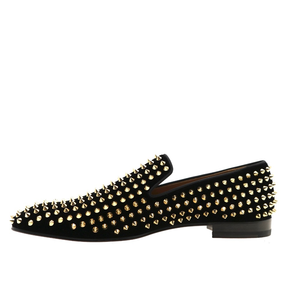 Christian Louboutin Dandelion Gold Spikes Shoes Size 9 US New - Picture 6 of 8